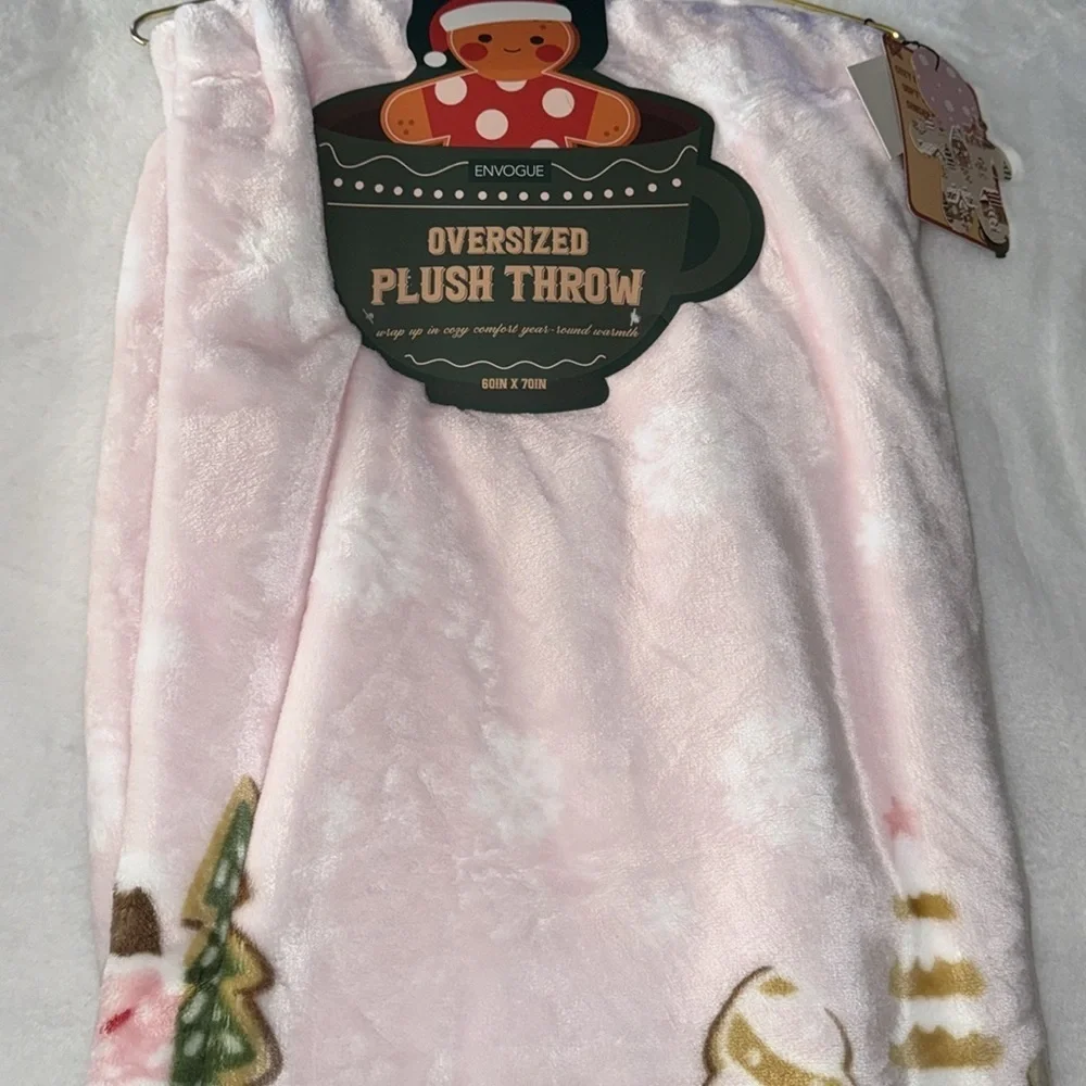 Envogue Plush Oversized Faux Fur Throw Gingerbread Blanket